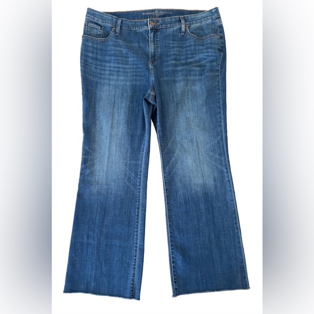 Chico's So Slimming Girlfriend Flare med wsh jns WM 3.5 R - 18 R classic